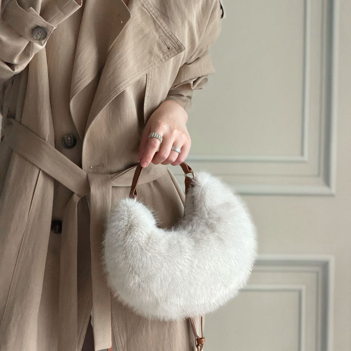 Faux Fur Handheld Bag