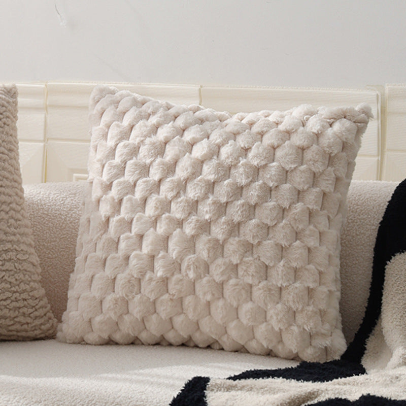 Cuddle cushion in teddy fur style Bowlift