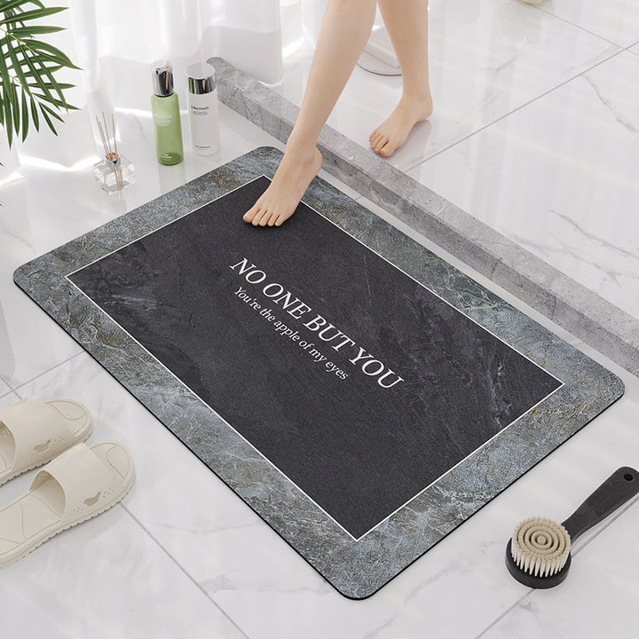 Elegant Marble Design Bathroom Mat Bowlift