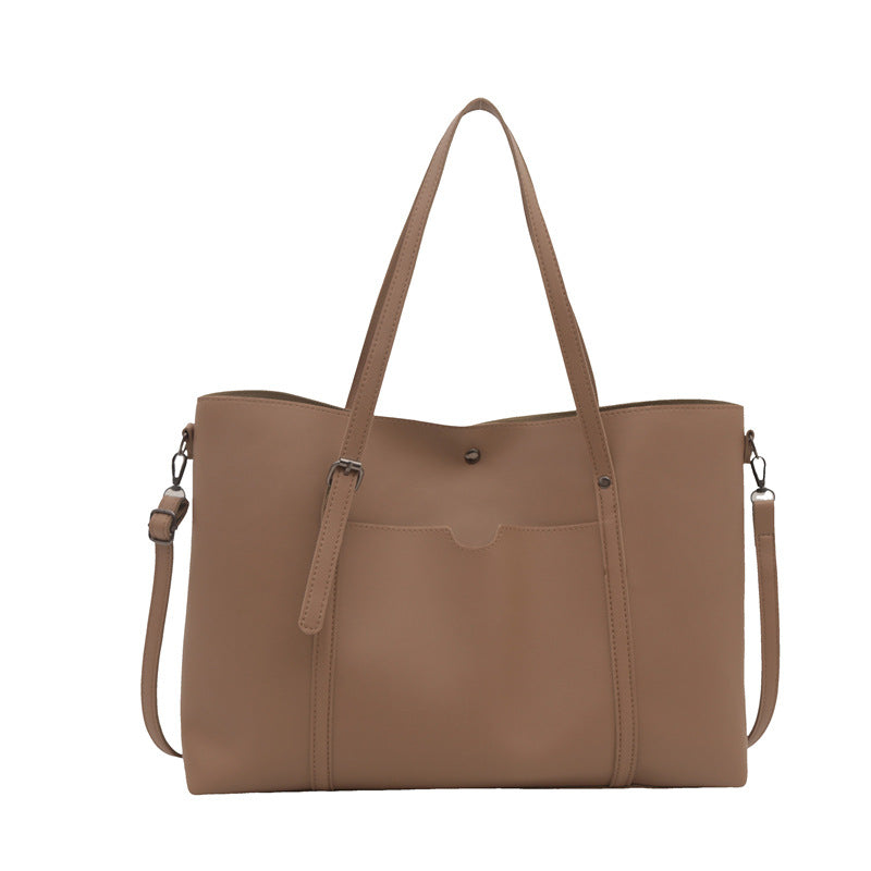 Versatile Vegan Leather Tote Bag