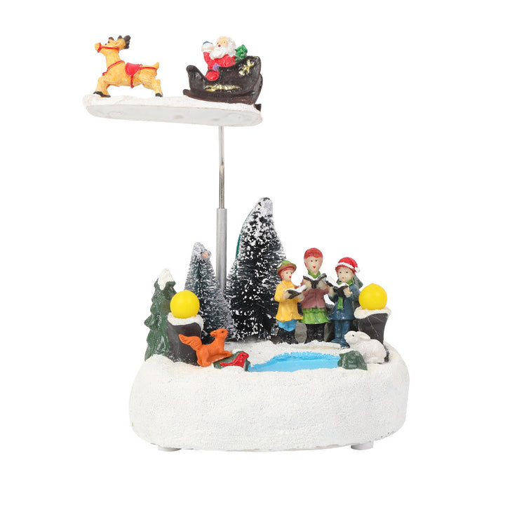 Creative Rotating Musical Hot Air Balloon Ornament