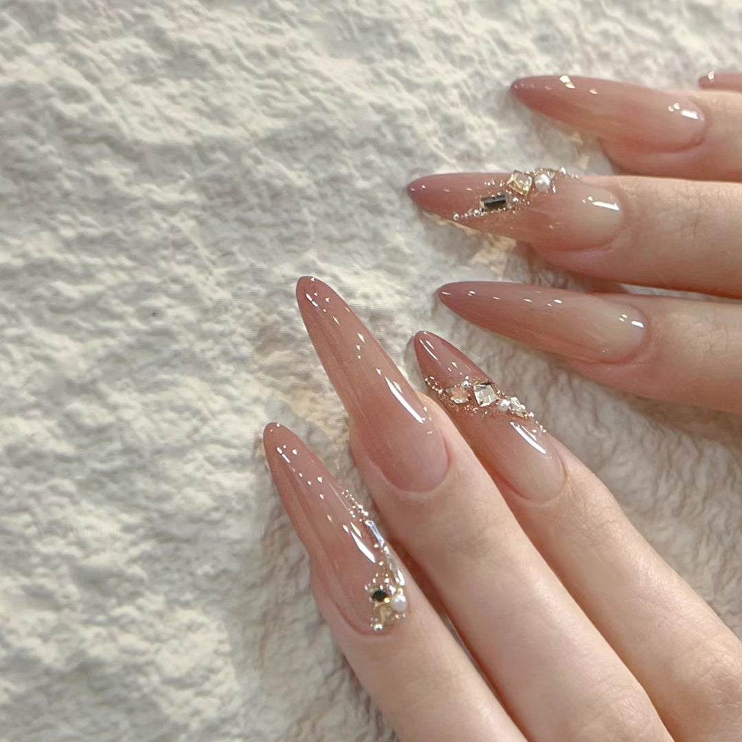 Artistic French Tip Press-On Nails