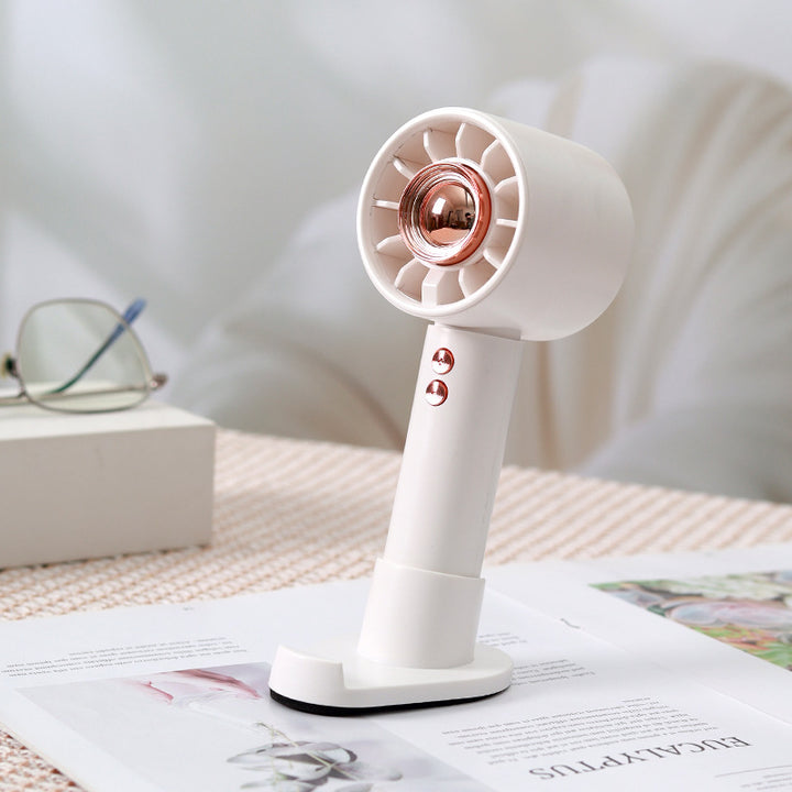 Ladies Portable Hand Fan with Powerful Battery Technology Bowlift