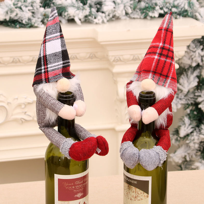 Decorative Wine Bottle Gnome Cover Bowlift