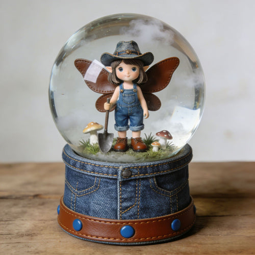 Whimsical Fairy Garden Snow Globe
