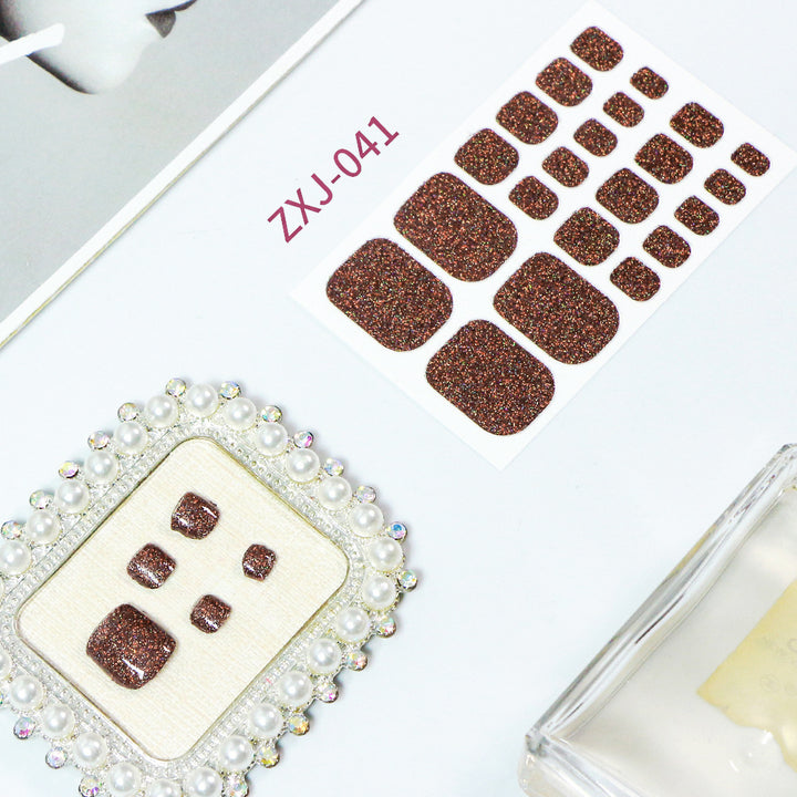 Glittery Toe Nail Wraps  1790954463