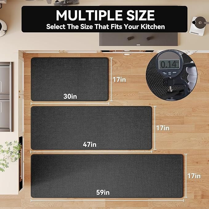 Kitchen Comfort Anti-Fatigue Mat Bowlift
