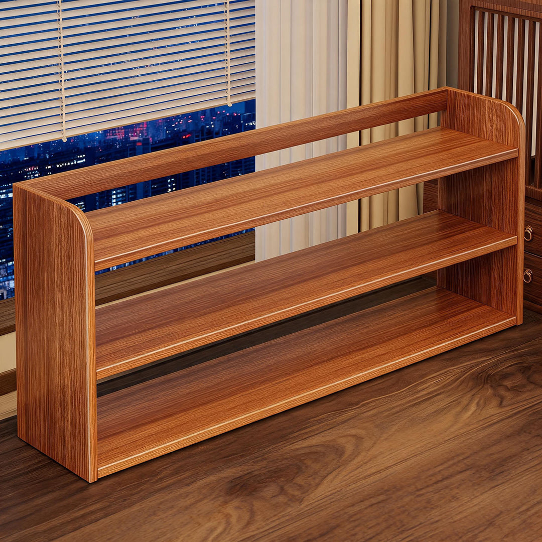 Three-Tier Wooden Cup and Mug Organizer Display Shelf for Countertop