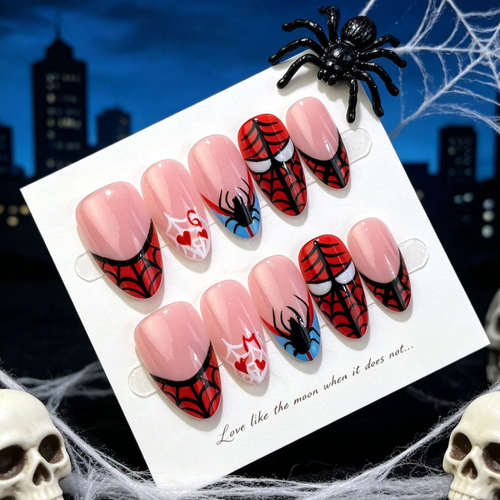 Themed Spider-Man Graphic Press-On Nails Bowlift