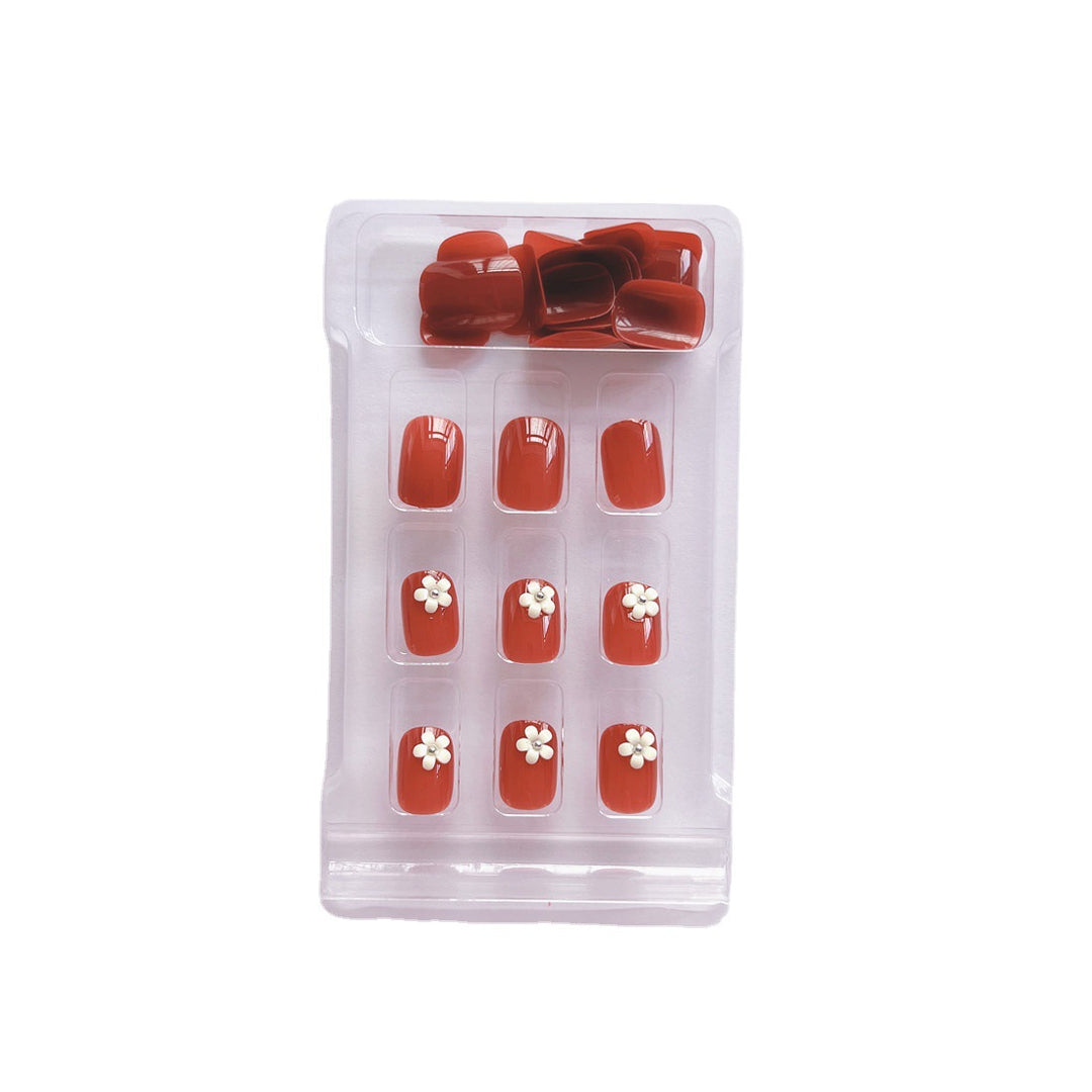 Elegant Floral Design Press-On Nail Kit