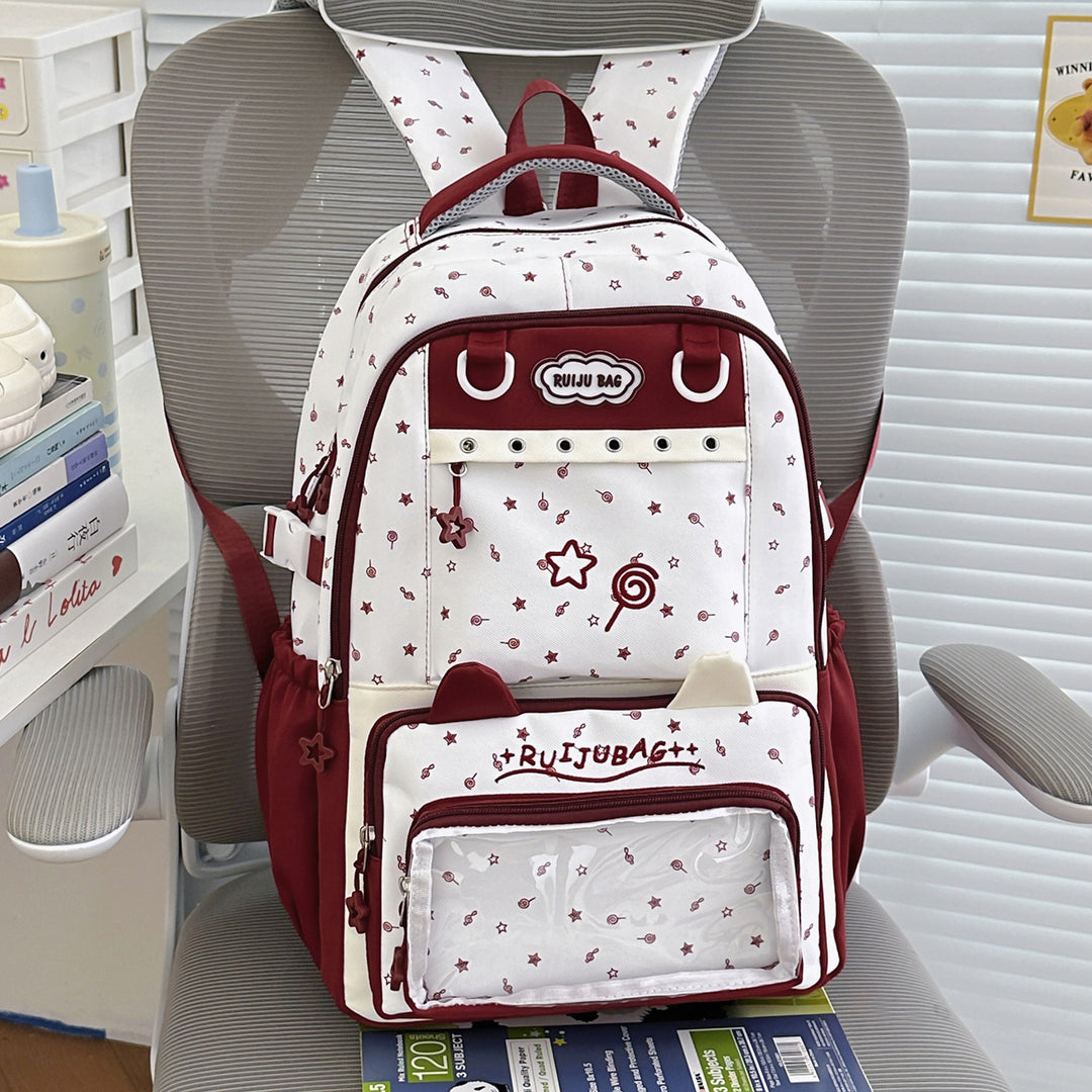 Decorative Plush Cartoon-Themed Backpack Bowlift
