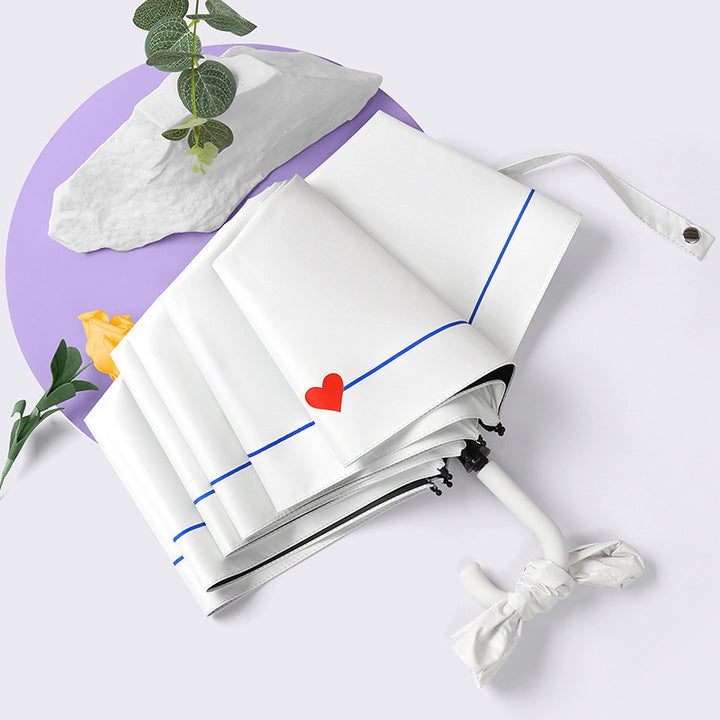 Ladies elegant romantic folding umbrella Bowlift