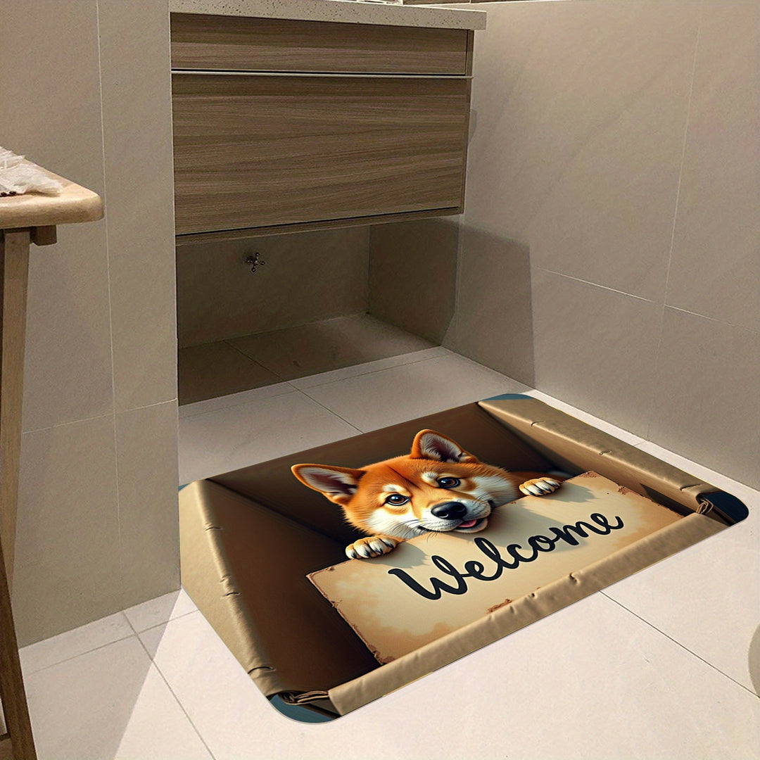 Cat-Themed Decorative Doormat Bowlift