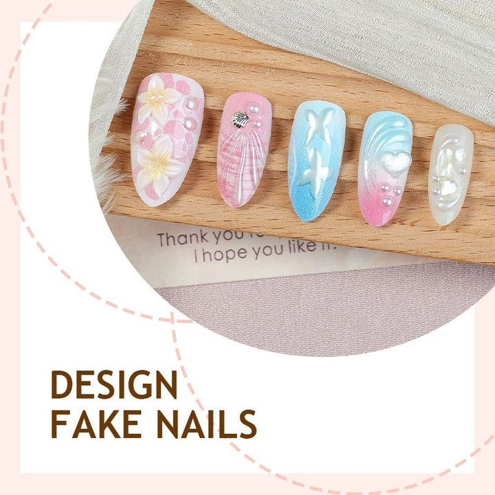 Creative nail art set with glitter and unicorn motifs Bowlift