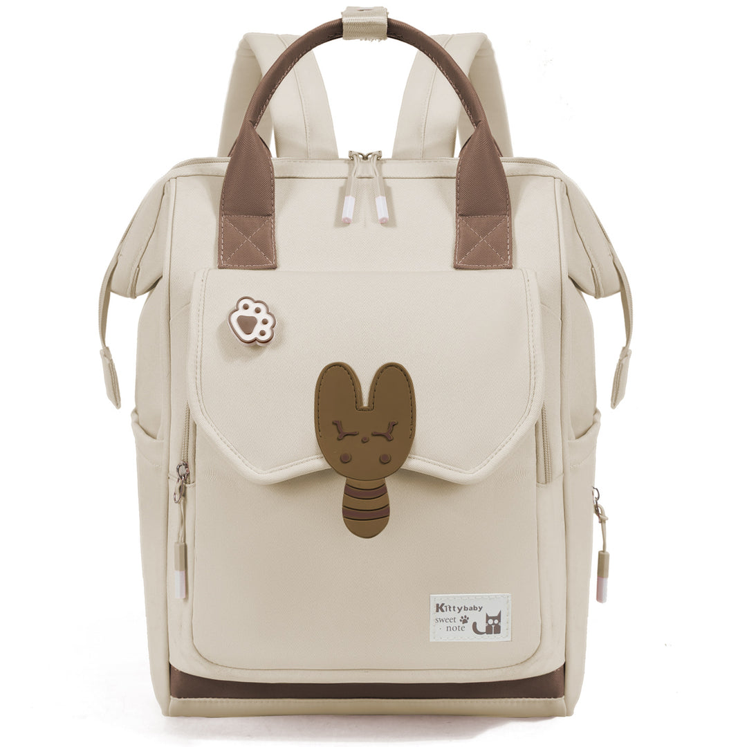 Fun-Themed Multi-Pocket Backpack Bowlift