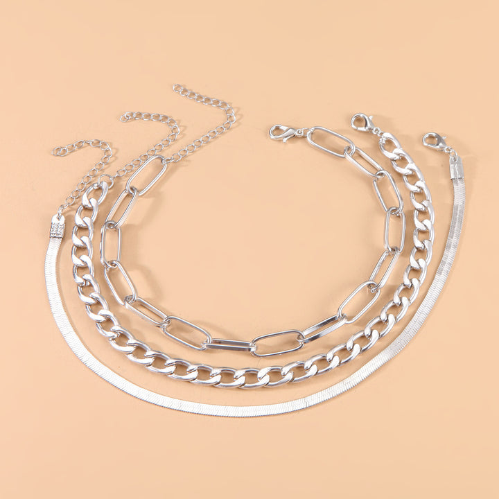 Twisted Silver Chain Bracelet Bowlift