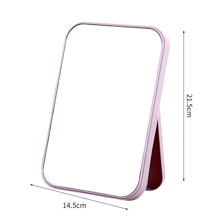 Foldable Tabletop Makeup Mirror with Adjustable A-Frame Stand Bowlift