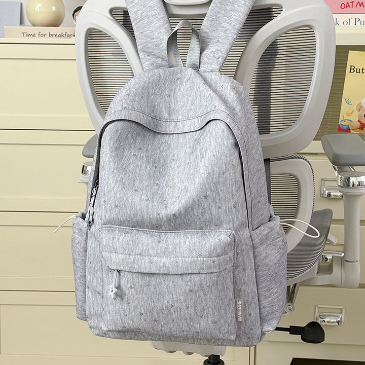 Star-Embellished Multi-Compartment Backpack Bowlift