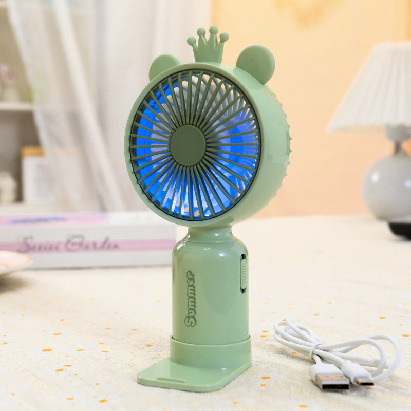 Women's Portable Fan with Cute Ears Bowlift