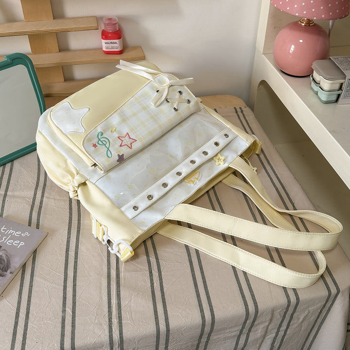 Trendy Music-Themed Backpack Bowlift