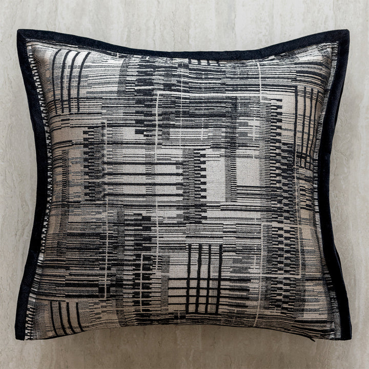 Decorative cushion with high-quality faux leather cover