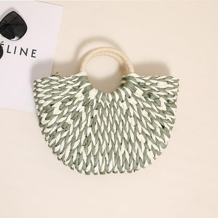 Braided basket bag with unique design Bowlift