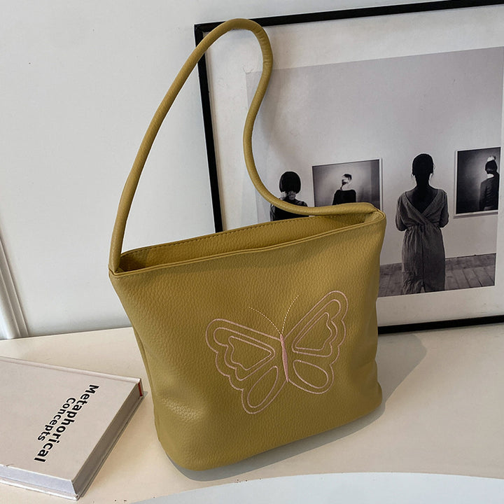 Butterfly Embroidered Tote Bag