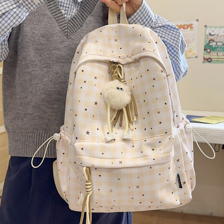 Cute Star-Embellished Daily Backpack Bowlift