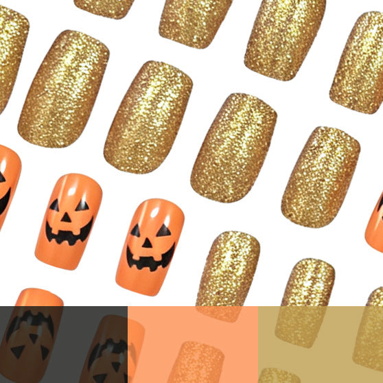 Halloween-Themed Acrylic Nail Art Bowlift