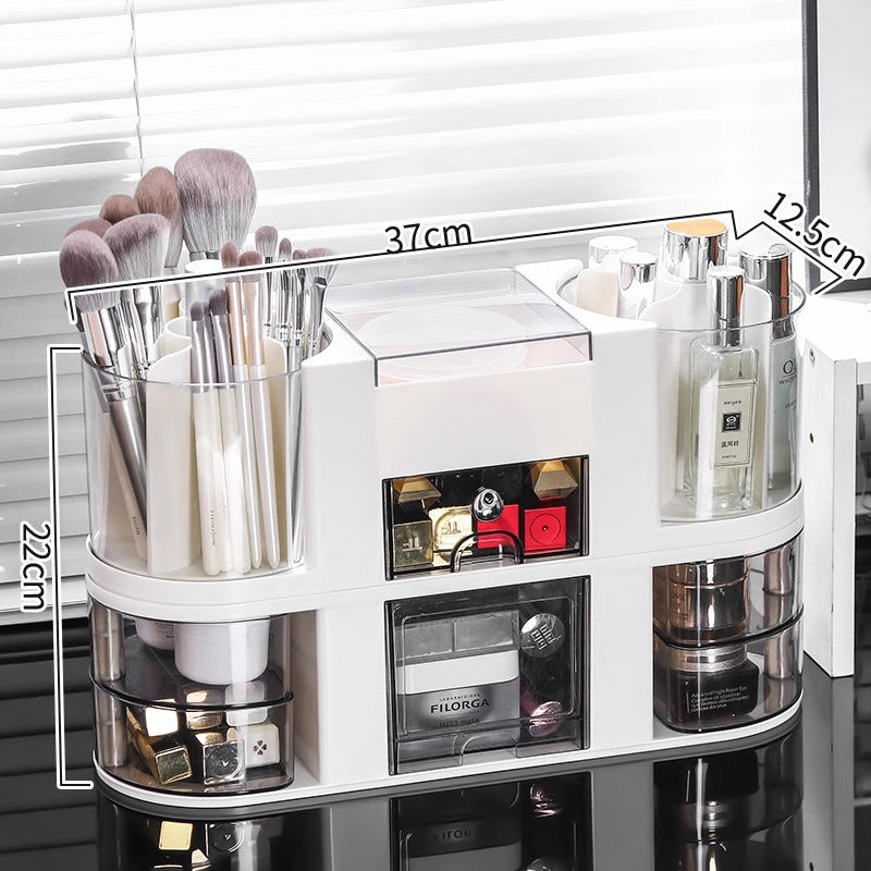 Multi-Compartment Makeup Organizer Bowlift