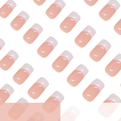 Elegant French Tip Press-On Nail Enhancements Bowlift