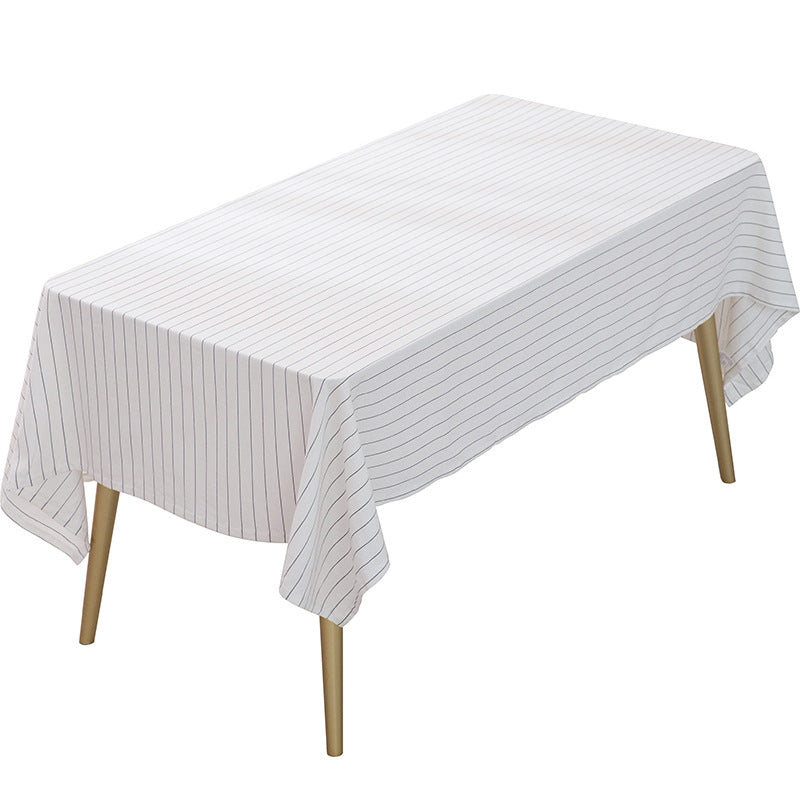 Rectangular tablecloth made of cotton-linen blend with embossed polka dot pattern and water-repellent surface Bowlift