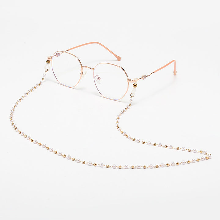 Decorative Eyewear with Elegant Chain Bowlift