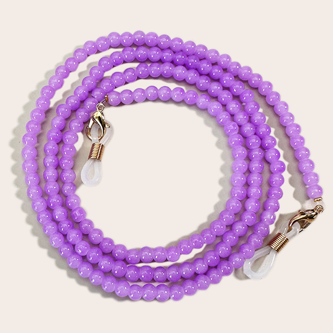 Elegant Beaded Eyewear Retainer Chain Bowlift