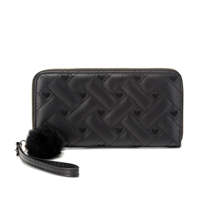 Elegant Quilted Zip Wallet