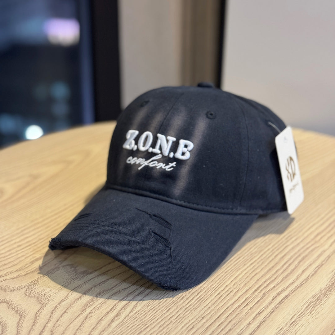 Unisex Distressed Cotton Baseball Cap Bowlift