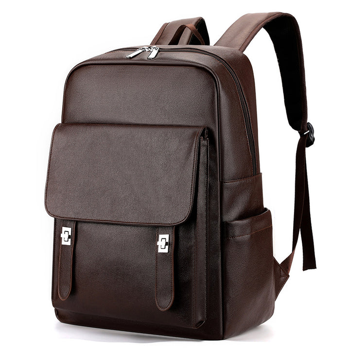 Elegant Leather Laptop Backpack Bowlift