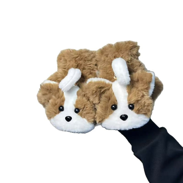 Cute Cartoon-Themed Plush Slippers Bowlift