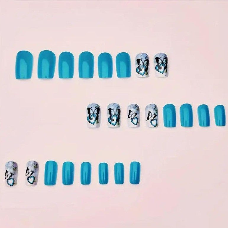 Artistic Butterfly Nail Art Design Bowlift