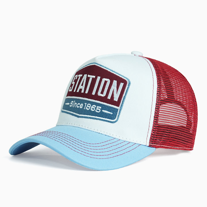 Women Breathable Trucker Cap with Vintage Design Bowlift