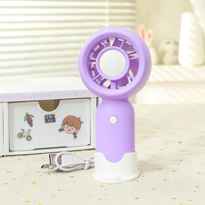 Women's portable handheld fan with USB connection Bowlift