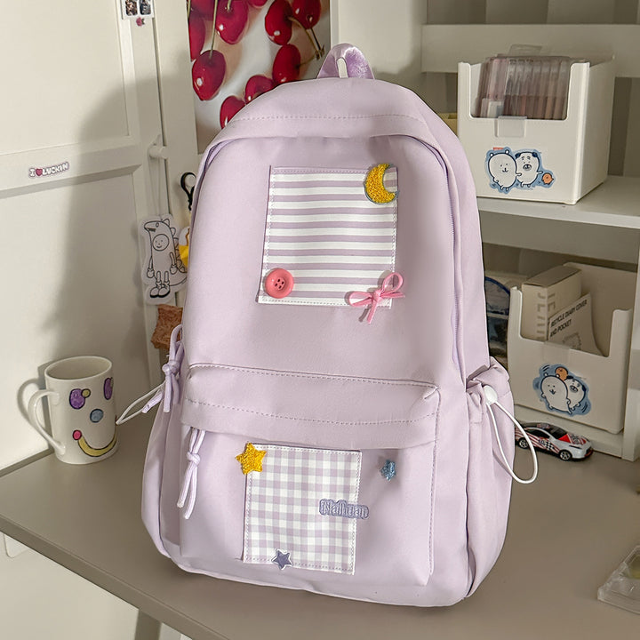 Cute Decorative School Backpack Bowlift