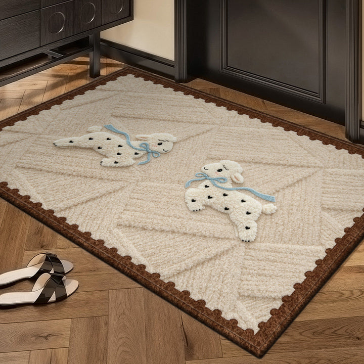 Decorative Sheep-Themed Area Rug