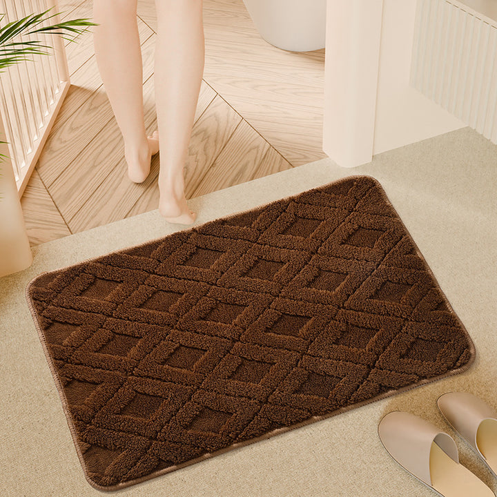 Textured Memory Foam Bath Mat Bowlift