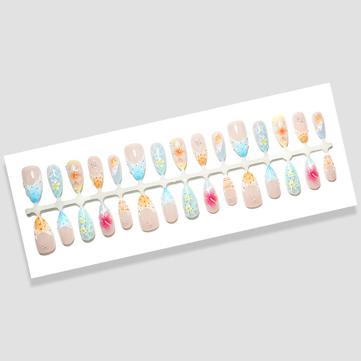 Decorative Press-On Nail Art Set