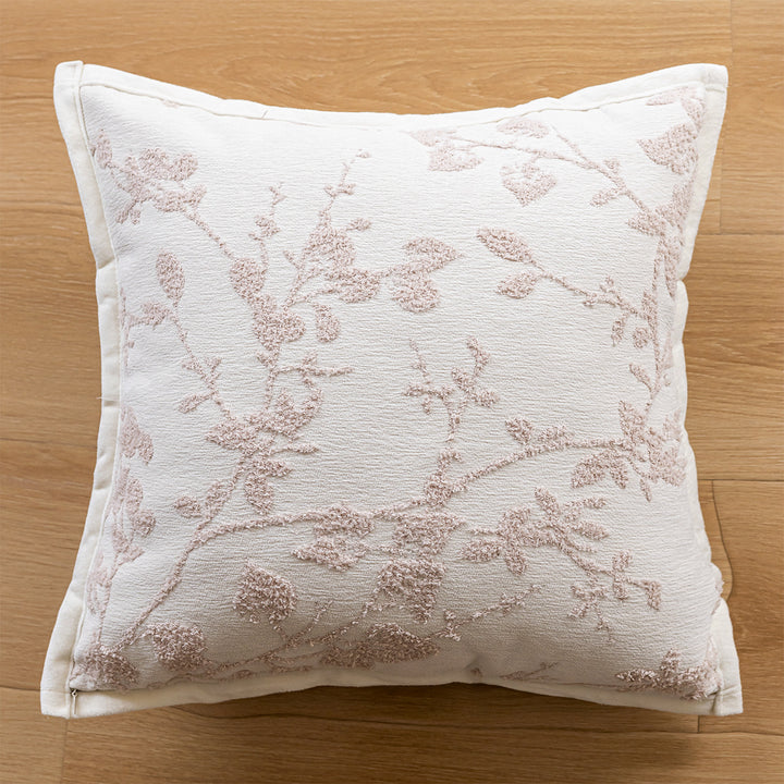 Decorative pillow with modern circle design