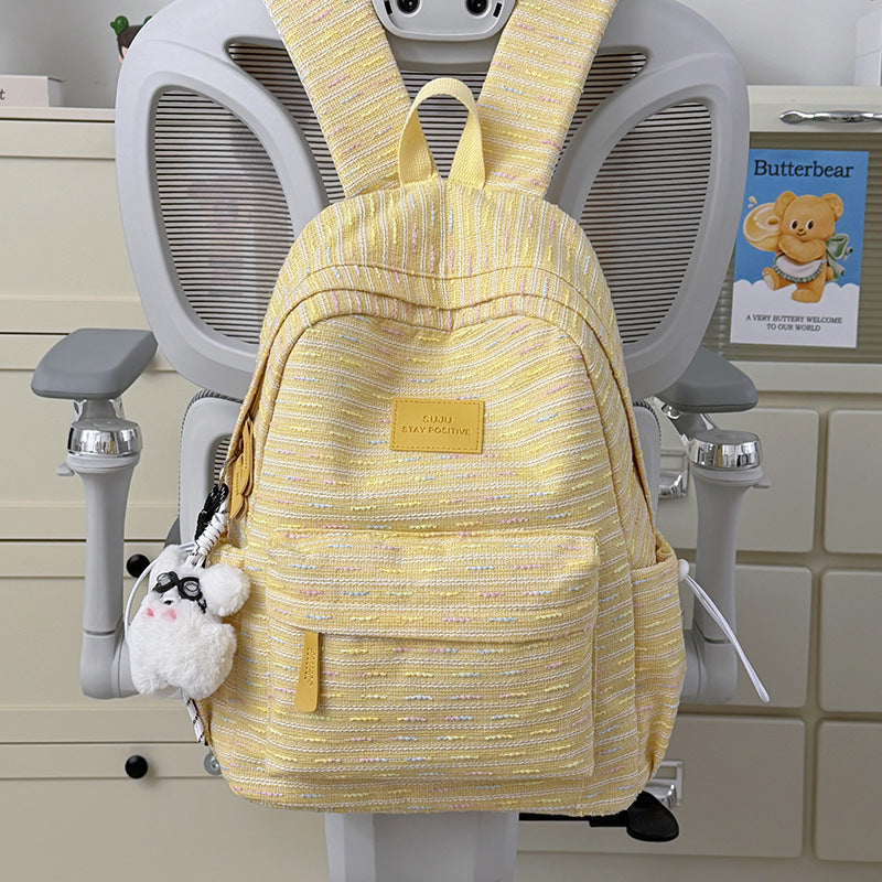 Trendy Textured Backpack Bowlift