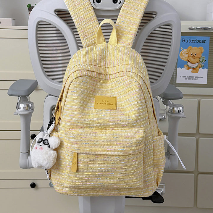 Trendy Textured Backpack Bowlift