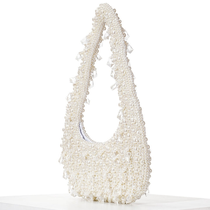 Beaded Pearl Evening Tote