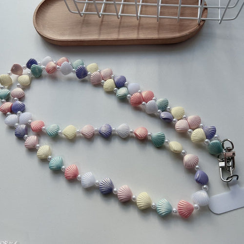 Shell Beaded Phone Lanyard Bowlift